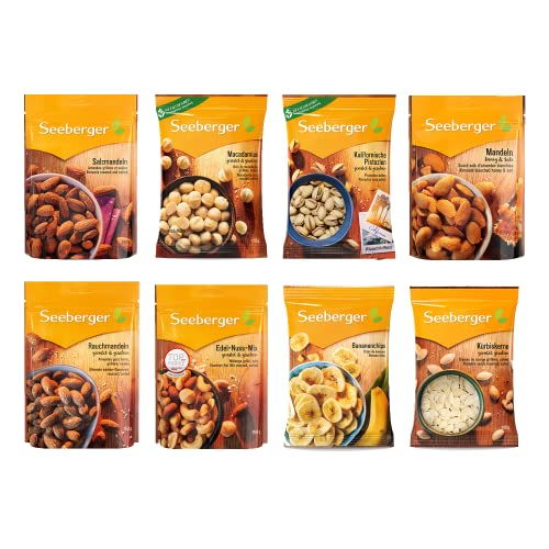 Seeberger Mix Box Knabber: 15 beliebte Knabbermischungen - knackig geröstet und würzig gesalzene Nüsse - zum Mitnehmen und Snacken - vegetarisch (15 x 80 - 150 g)