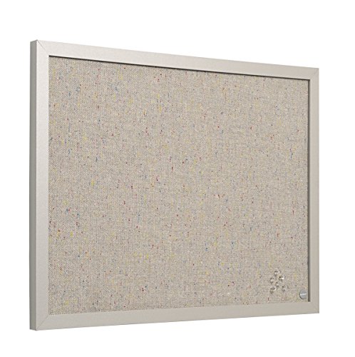 Bi-Office Pinnwand Lavender, Notiztafel mit Perlenfarben Textiloberfläche, Perlenfarben MDF Rahmen, 22 mm dicker, 60 x 45 cm