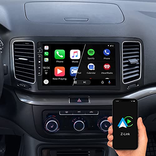 DYNAVIN Android Autoradio Navi für VW Sharan | Seat Alhambra ab 2010, 9 Zoll OEM Radio mit BT | Inkl. DAB+; Kompatibel mit Wireless Carplay und Android Auto: D8-DF56 Flex