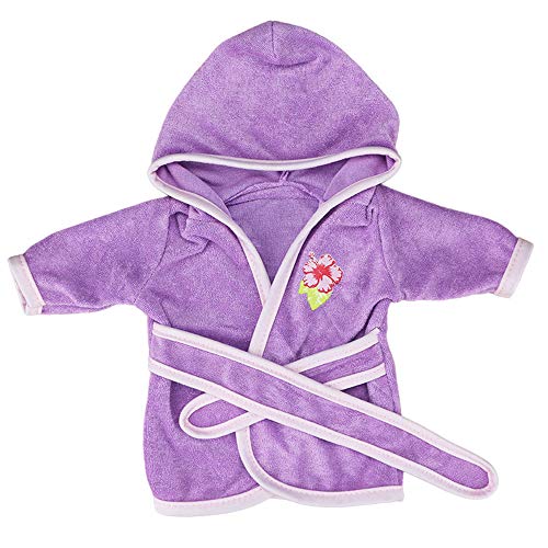 Uteruik Puppen-Nachthemd, violett, für 46 cm große amerikanische Puppen-Outfits, Kostüm-Zubehör