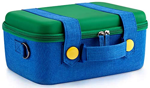 Funlab Tragetasche Reisetasche Kompatibel mit Nintendo Switch System, Süß und Deluxe, Schutztasche Schutzhülle Hartschalen Case Tasche für Nintendo Switch Konsole & Zubehör(Grün)