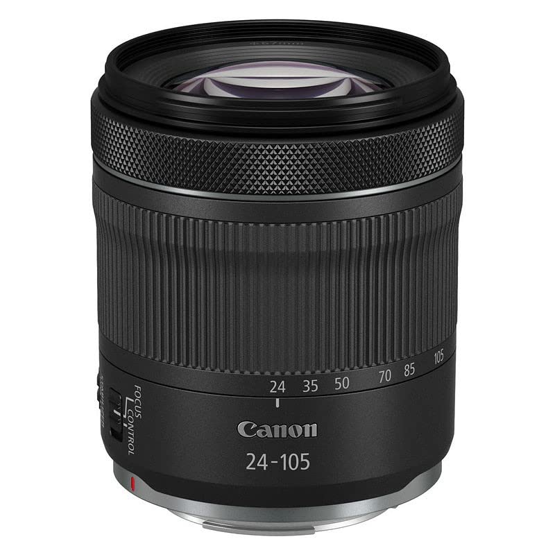 Canon Objektiv RF 24-105mm F4-7.1 is STM Zoomobjektiv Lens für EOS R (STM-AF-Motor, optischer Bildstabilisator) schwarz, 76,6 x 88,8 mm