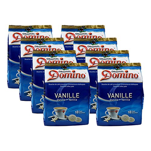 8 x DOMINO Kaffeepads Vanille 18 Pads