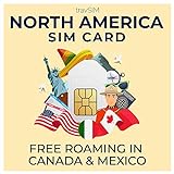 travSIM Prepaid Nordamerika SIM-Karte | 50GB Mobile Daten für die USA, 5GB für Kanada und Mexiko mit 4G/5G-Geschwindigkeit. Unbegrenzte Nationale Anrufe und SMS. Gültig für 30 Tage.