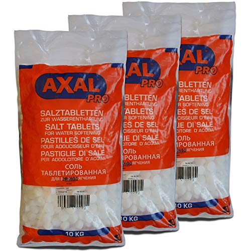 Axal Pro 30kg Salztabletten Regeneriersalz 3x10kg Tabletten-Form Wasserenthärtungsanlagen Pools