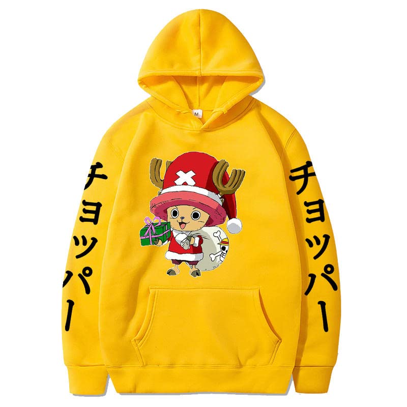 Anime One Piece Hoodie Tony Tony Chopper Kapuzenpullover Hip Hop Langarm Sweatshirts Streetwear Kleidung