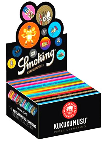 Smoking KUKUXUMUSU 1 Box King Size Papers 50 x 33 Blättchen Long Papers mit 20 unterschiedlichen Motiven Original®