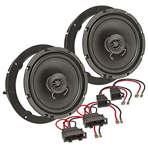 tomzz Audio 4049-000 Lautsprecher Einbau-Set kompatibel mit Seat Altea MII Ateca Toledo Ibiza 165mm Koaxial System TA16.5-Pro