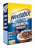Weetabix Protein Crunch Schoko Frühstückscerealien 1 x 450 g – Vollkornfrühstück aus Großbritannien – Gesunde Cerealien mit viel Eiweiß und Ballaststoffen – Nutri-Score A