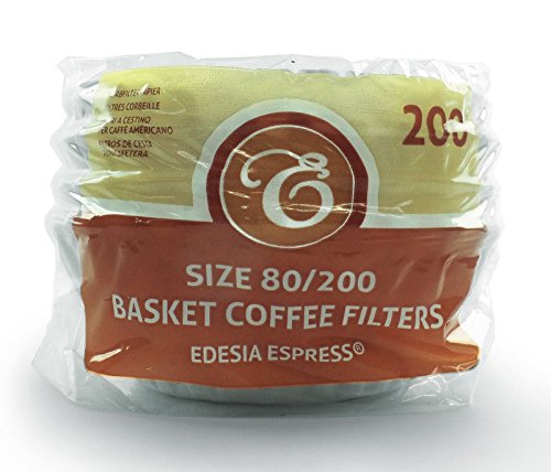 200 Stück 80/200mm Korbfilter Kaffeefilter - kompatibel mit Beem, Cuisinart, Phillips, Gastroback usw.