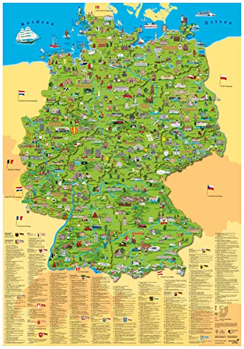 Erlebniskarte „Illustrierte Deutschlandkarte“