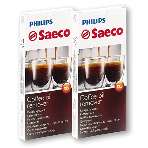 2x 10 Tabletten Philips Saeco RI9125/24 Kaffeefettlöser Coffee Clean