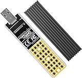 NVMe auf USB Adapter, ANYOYO M.2 SSD auf USB 3.1 Typ A Karte, M.2 PCIe basierter M Key Festplattenkonverter Leser als tragbare SSD 10 Gbit/s USB 3.1 Gen 2 Bridge Chip Unterstützung OS 2242 2260 2280