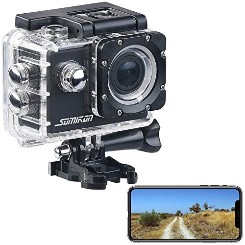 Somikon Aktion Cam: UHD-Action-Cam DV-3717 mit WLAN, Marken-Bildsensor und App, IPX8 (Webcams)