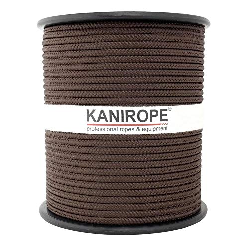 Kanirope® PP Seil Polypropylenseil MULTIBRAID 3mm 100m Farbe Braun (0124) 16x geflochten