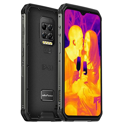 Ulefone Armor 9 Outdoor Smartphone mit Wärmebildkamera - 6.3 Zoll FHD+ Display 64MP Kamera 128GB ROM+8GB RAM Helio P90 6600mAh Bluetooth 5.0 NFC IP68 Wasserdicht Handy Ohne Vertrag