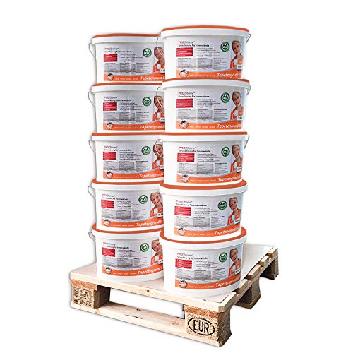 PRO[f]home® - Tapetengrund ELF 300-21-10 Grundierung für Innenwände Tapeten Tapeziergrund weiß 100 L für max. 1000 qm Profhome