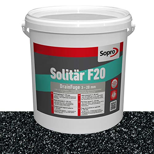 Sopro Designfuge Solitär F20 Pflasterfugenmörtel (12,5 kg, Anthrazit)