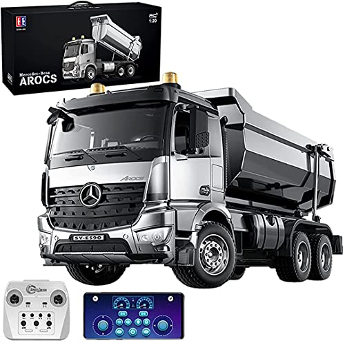 s-idee® E590-003 Mercedes Arocs Rc Dump Truck Metall Kipper 1:20 LKW 10 Kanal Kipplader Double E CADA E-590