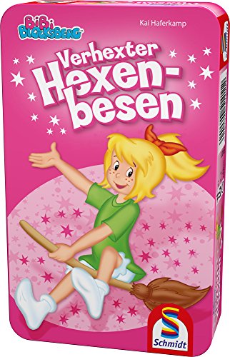 Schmidt Spiele 51411 Bibi Blocksberg/Bibi & Tina 51411-Bibi, Verhexter Hexenbesen, pink