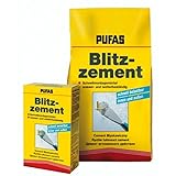Pufas Blitzzement Schnellmontagemörtel 5kg Blitz-Zement Schnell-Reparatur-Mörtel
