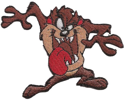 TAZ Tasmanian Teufel Devil loony Bear tunes Muscle Car Biker Aufnäher Patch