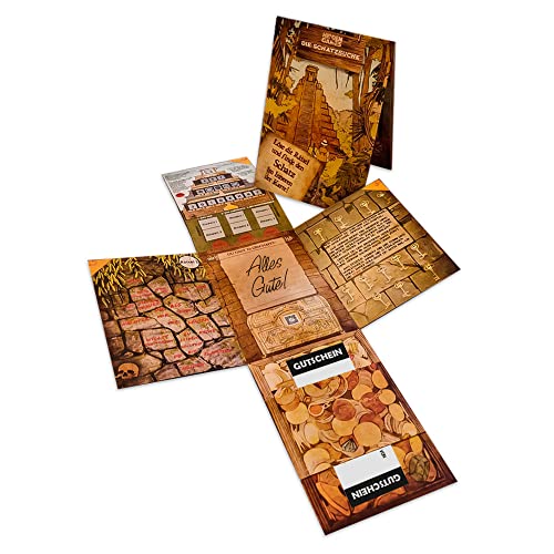 Hidden Games Rätselkarte, Grußkarte, Glückwunschkarte, Escape Room Karte - Die Schatzsuche (Deutsche Edition)