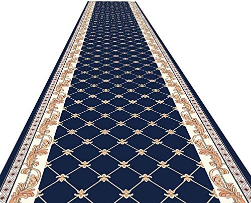Korridor-Teppich-Treppen-Flur/Küche Anti-Rutsch-Teppich-Pads Modern 2 Arten Mehrere Längen Anpassbare Größe: 0.8x2 / 0,5x3m Farbe: blau Hall Rugs (Color : Blue, Size : 0.6x1m)
