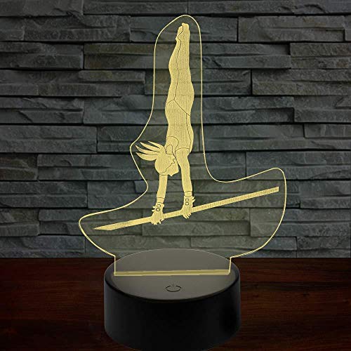 Illusionslicht Des Nachtlichts 3D Nachttischlampe für Jungen Unipolarer Fick Tischlampe, Schlafzimmer, Tier, Schlaf-Dekoration, Geschenke für s Mit USB-Aufladung bunter Farbwechsel