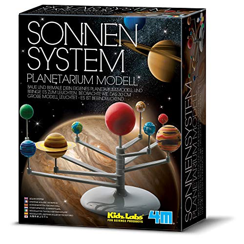 4M 68399 Planetarium Modell Sonnensystem, KidzLabs Bausatz, bunt