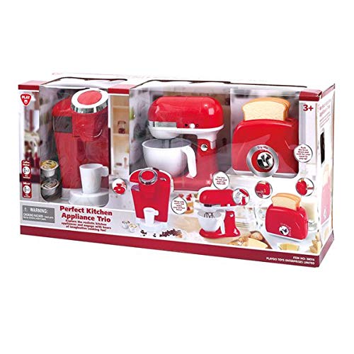 PlayGo Mixer Toaster Kaffeemaschine Geräte Trio für Spielküche