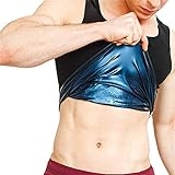 Sauna Weste Herren Premium-Polymer Shapewear Muskelshirt Kostüme Für Fitness Schweiß Ausbildung,A,M