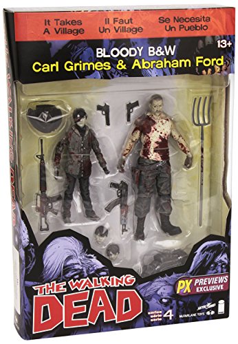 Walking Dead Comic Series 4 PX Carl und Abraham Action Figur (2 Stück)