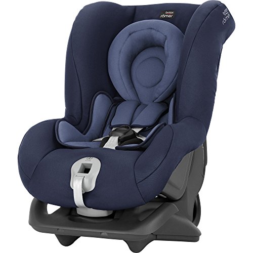 BRITAX RÖMER Kindersitz 0-18 kg FIRST CLASS plus, Komfort rückwärts- und vorwärtsgerichtet für Kinder (Gruppe 0+/1), von Geburt bis 4 Jahre, Moonlight Blue