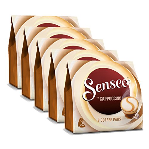 SENSEO Kaffeepads Typ Cappuccino Senseopads 5er Pack, 5 x 8 Pads