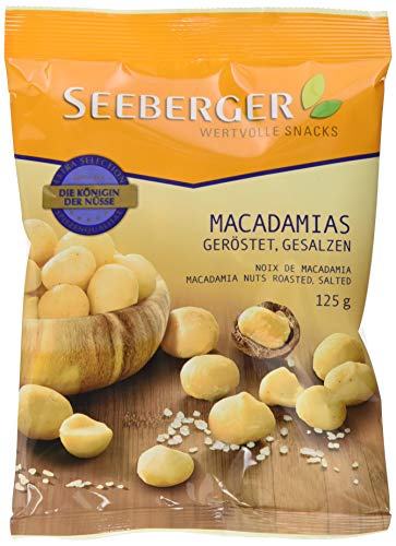 Seeberger Macadamia geröstet, gesalzen, 13er Pack (13 x 125 g Beutel)