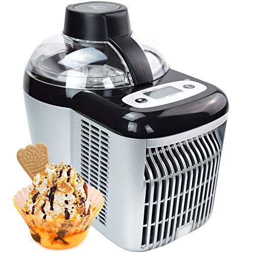 Selbstkühlende, Extrem leichte und Stromsparende Eismaschine GG-90W Frozen Yogurt Milchshake Maschine Flaschenkühler Gino Gelati
