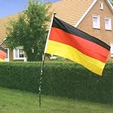 BURI Deutschland-Fahne 150x90cm Fußballfahne Gartenfahne Balkonfahne Fanartikel