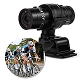 Diyeeni Sports Camcorder Videokamera (1280 x 720 Pixel, 30fps, 1/4 Zoll Sensor, 120° Weitwinkel, IPX4 Wasserdicht) HD Sports Aktion Kamera Videorekorder mit Fahrrad Halterung