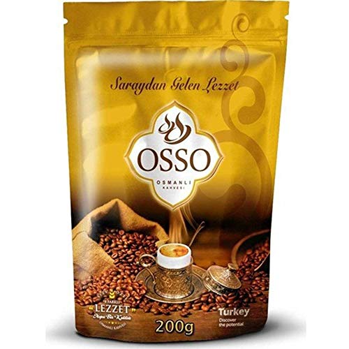 4 x 200gr Osso Ottoman Coffee 8 in 1 Hervorragende Qualität - Osmanli Kahvesi- Türkischer Kaffee - Osso Aromatisch Ottoman Kaffee 8in1 - Aromatik Osmanli Kahve