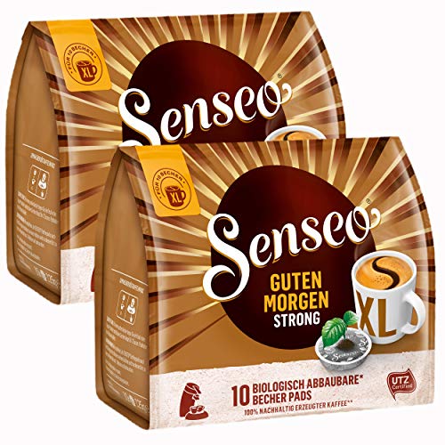 Senseo Kaffeepads Guten Morgen Strong XL, Stark & Intensiv, 20 Kaffee Pads