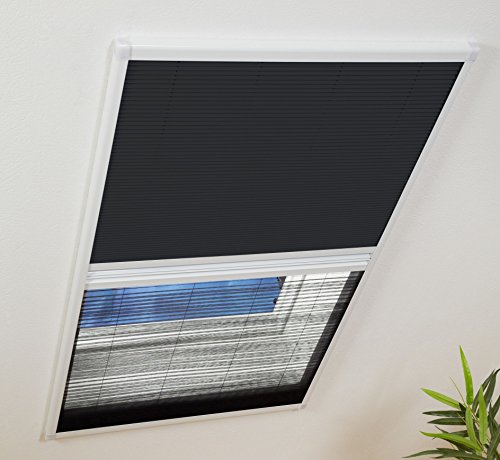 Kombi Dachfenster Plissee mit Sonnenschutz 110x160cm weiss 101170101-VH