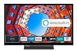 Toshiba 32LK3C63DA 32 Zoll Fernseher (Full HD, Smart TV, Prime Video / Netflix, Alexa Built-In, Bluetooth, WLAN, Triple Tuner), schwarz