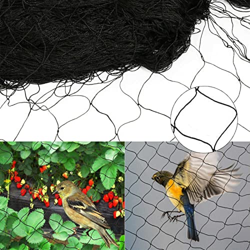 Vogelschutznetz aus Nylon 30 x 15 m, Futchoy Teichnetz (5 x 5 cm) Gartennetz Vogelnetz engmaschig Laubnetz Obstbaumnetz Taubennetz Balkon Netz für Garten, Balkon oder Teic