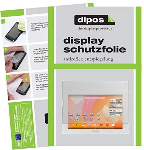 dipos I 2X Schutzfolie matt kompatibel mit Medion Lifetab P8912 (MD 99066) Folie Displayschutzfolie