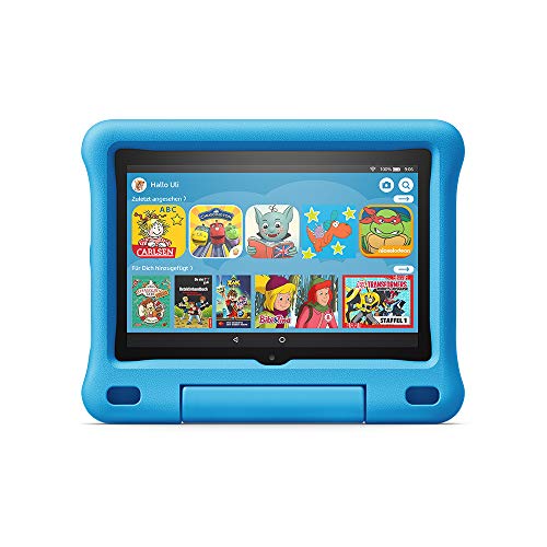 Fire HD 8 Kids-Tablet | Ab dem Vorschulalter | 8-Zoll-HD-Display, 32 GB, blaue kindgerechte Hülle (2020)