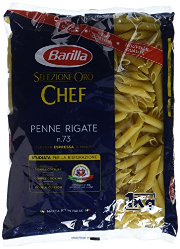 Barilla Selezione Oro Chef Penne Rigate n. 73, 3er Pack (3 x 1kg)