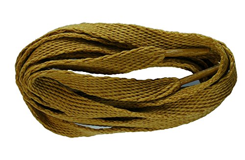 TZ Laces 10mm Flach Farbige Schnürsenkel Schnürsenkel Bootlaces 31 Farben 8 Längen - Karamell, 90