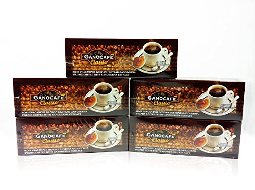 Gano Excel Cafe Classic Healthy Black Coffee mit Zrii Rise Kaffee, 5 Stück