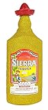 Sierra Tequila Silver 0,7l 700ml (35% Vol) Bling Bling Glitzerflasche in gold -[Enthält Sulfite]